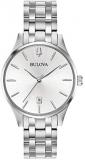 Bulova Womens Analogue Quartz Watch with Stainless Steel Strap 96M148