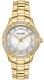 Bulova Womens Analogue Classic Quartz Watch with Stainless Steel Strap 98L256