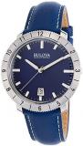 Bulova Accutron II Moonview Blue Leather and Dial Watch
