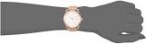 Fossil Women's Commuter Stainless Steel Quartz Watch with Leather Calfskin Strap, Beige, 16 (Model: ES4335)