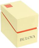 Bulova Women's Quartz Stainless Steel and Leather Dress Watch, Color:Brown (Model: 96L211)