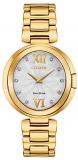 Ladies' Citizen Eco-Drive Capella Diamond Yellow Gold-Tone Watch EX1512-53A