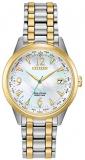 Citizen Women's Eco-Drive Watch with Stainless Steel Strap, Multicolor, 17 (Model: FC8004-54D)
