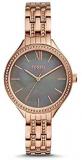 Fossil Suitor Three-Hand Rose Gold-Tone Stainless Steel Watch BQ3423