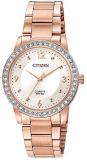 Citizen Women's Quartz Watch with Stainless Steel Strap, Two Tone, 18 (Model: EL3093-83A)