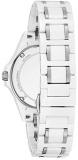 Bulova Women's Marine Star Quartz Watch with Ceramic Strap, White, 18 (Model: 98P172)