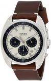 Fossil Men's Quartz Stainless Steel and Leather Watch, Color:Brown (Model: CH3044)
