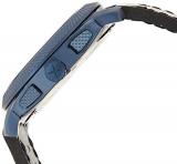 Fossil Men's Machine Stainless Steel Quartz Watch with Leather Calfskin Strap, Black, 24 (Model: FS5361)