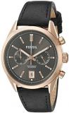 Fossil Men's CH2991 Del Rey Chronograph Leather Watch -Black