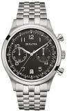 Bulova Classic Black Dial Stainless Steel Men's Watch 96B234