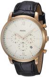 Fossil Men's Neutra FS5558 Rose-Gold Leather Japanese Quartz Fashion Watch