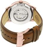 Fossil Men's Townsman Automatic in Rose Goldtone with Dark Brown Leather Strap