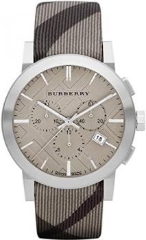 Burberry Women's BU9358 The City Swiss Chronograph Smoked Check Strap Watch