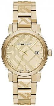 Burberry Unisex Swiss Gold Ion-Plated Stainless Steel Bracelet Watch 38mm BU9038