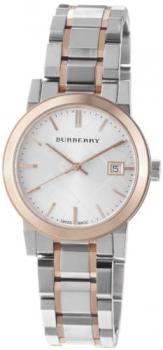 Burberry Women's BU9105 Large Check Two Tone Stainless Steel Bracelet Watch