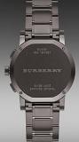 Burberry Chronograph Gunmetal Dial Grey Ion-Plated Stainless Steel Mens Watch BU9381
