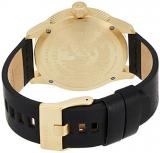 Diesel Men's DZ1801 Rasp Gold Black Leather Watch