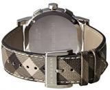 BURBERRY Men's BU9361 Smoke Check Strap/Brown Stainless Steel Watch