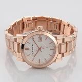 Burberry Women's BU9104 Heritage Rose Gold-Plated Stainless Steel Watch