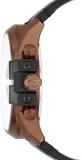 Diesel Men's Mega Chief Quartz Stainless Steel and Leather Chronograph Watch, Color: Rose Gold-Tone, Black (Model: DZ4459)