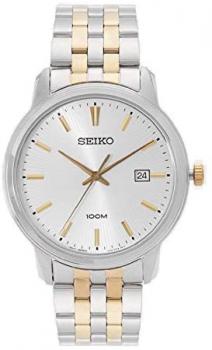 Seiko Men's SUR263 Silver Stainless-Steel Japanese Quartz Dress Watch