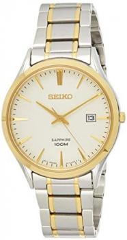 Seiko Classic White Dial Two-tone Mens Watch SGEG96