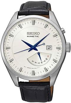 Seiko Kinetic Watch SRN071P1 - Leather Gents Kinetic Analogue