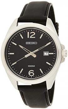 SEIKO-Quartz Gents Leather Strap Watch