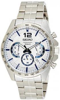 Seiko Conceptual Chronograph Quartz White Dial Men's Watch SSB343P1