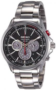 SEIKO Solar SSC493P1 Chronograph Steel Man Silver