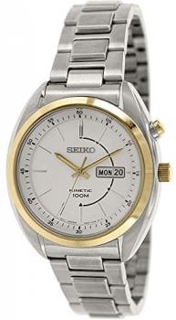 Seiko Men's SMY130P1S Silver Stainless-Steel Seiko Kinetic Watch