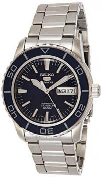 Seiko Men's SNZH53 Seiko 5 Automatic Dark Blue Dial Stainless Steel Watch
