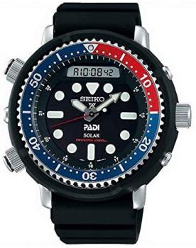 Seiko Prospex&quot;Arnie&quot; Re-Issue Sports Solar Diver's 200M Pepsi Bezel Watch SNJ027P1