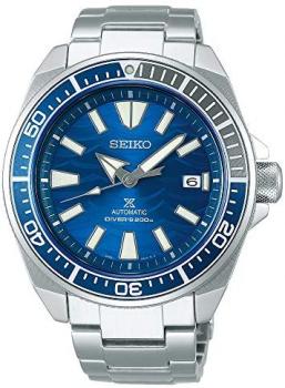 SEIKO Prospex Mens Save The Ocean Diver's 200M&quot;Samurai&quot; Wave Blue Watch SRPD23K1