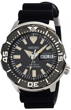 SEIKO Prospex Monster Diver's 200M Black Dial Silicone Strap Watch SRPD27K1