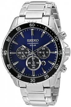 Seiko Men's 'Chronograph' Quartz Stainless Steel Dress Watch (Model: SSC445)