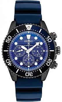 Seiko Prospex SSC701 Special Edition Blue Silicone Solar Powered Diver's Chronograph Watch