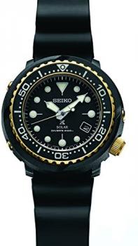 Seiko Prospex Solar Dive Watch with Black Silicone Strap 200 m SNE498
