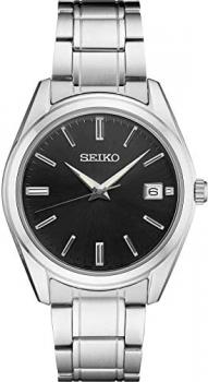 Seiko Men's Essentials Japanese Quartz Stainless Steel Strap, Silver, 0 Casual Watch (Model: SUR311)