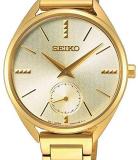 Seiko Conceptual 50th Anniversary Quartz Gold Dial Ladies Watch SRKZ50