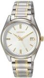 Seiko Women's Essentials Stainless Steel Japanese Quartz Two Tone Strap, Silver/Gold, 0 Casual Watch (Model: SUR320)