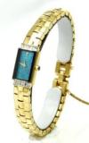 Seiko Lassale Top of The line Diam. Sapphire Crystal and Safety Chain 22k Gold Finish Made in Japan