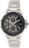 Seiko Lord GMT Multi-Function Black Dial Stainless Steel Mens Watch SRL035