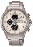 Seiko Men's SSC251P1 Solar Chronograph Stainless Steel 100M Water Resistance Watch