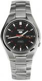Seiko Men's 5' Japanese Automatic Stainless Steel Casual Watch, Color: Black dial (Model: SNK617)