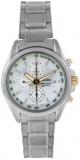 Sieko Men's SNDC95 Stainless Steel Analog with White Dial Watch