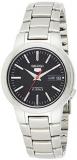 Seiko 5 Men's SNKA07 Automatic Black Dial Stainless Steel Watch