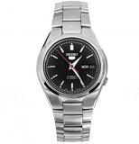 Seiko Men's SNK607 Automatic Black Dial Stainless Steel Watch