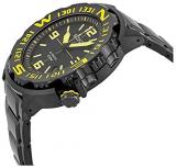 Seiko Automatic Compass Bezel Black Ion-plated Mens Watch SRP449