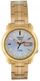 Seiko Men's SNKK74 Gold Plated Stainless Steel Analog with Silver Dial Watch